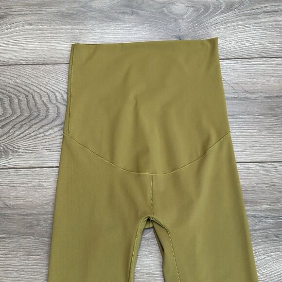 Hoi Bo High Top Chartreuse Green Super High Rise Leggings Size XS - Picture 3 of 11